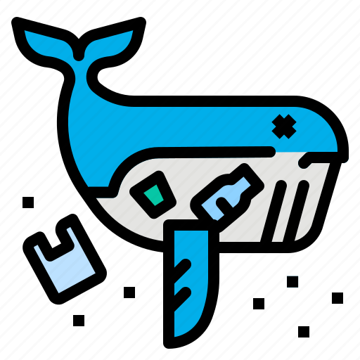 Dead, garbage, plastic, waste, whale icon - Download on Iconfinder