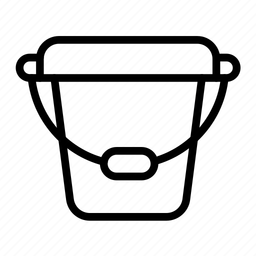 Bucket, paint, plastic bucket, paint bucket, pail icon - Download on Iconfinder