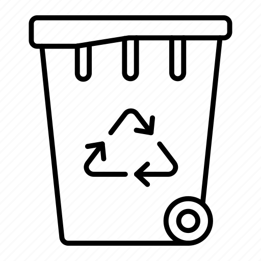 Recycling bin, garbage, junk, trash, waste, rubbish icon - Download on Iconfinder