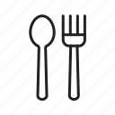 cutlery, fork, knife, dinner, eat, food, restaurant, spoon