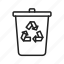 recycling bin, waste, garbage, trash, waste bin, trashcan, rubbish, delete 