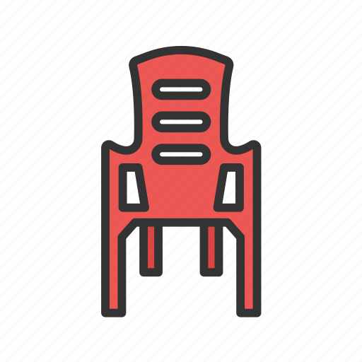Chair, plastic chair, furniture, office, armchair, rolling, moving icon - Download on Iconfinder