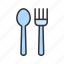 cutlery, fork, knife, dinner, eat, food, restaurant, spoon 
