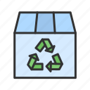 recycling box, waste, garbage, trash, waste bin, trashcan, rubbish, final product