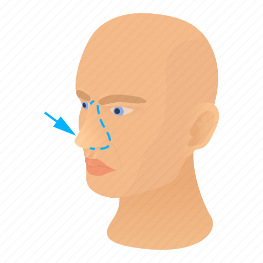 Beauty, cartoon, face, nose, plastic, rhinoplasty, surgery icon - Download on Iconfinder
