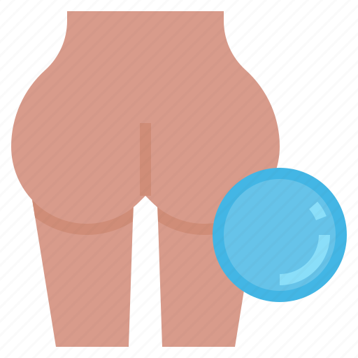 Butt2, gluteus, intervention, body, part, plastic, surgery icon - Download on Iconfinder