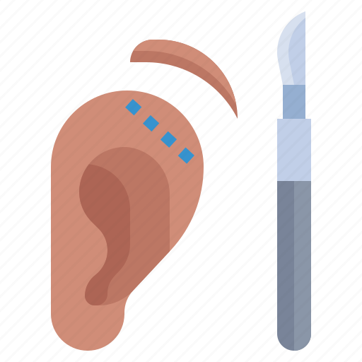 Ear, plastic, surgery, aesthetics, healthcare, and, medical icon - Download on Iconfinder