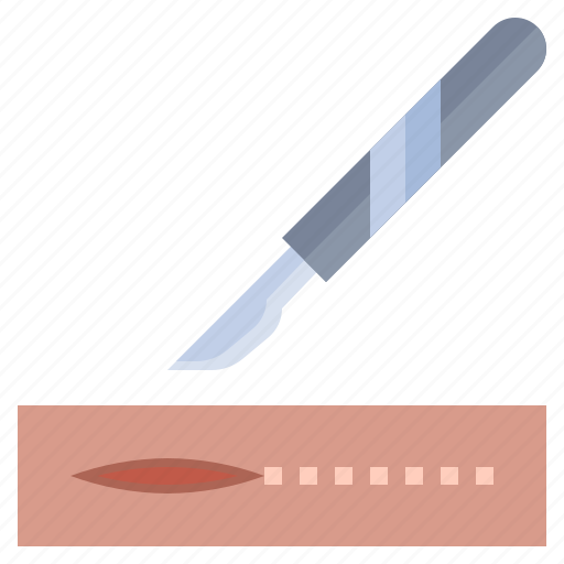Scalpel, skin, hospital, surgery, healthcare, and, medical icon - Download on Iconfinder