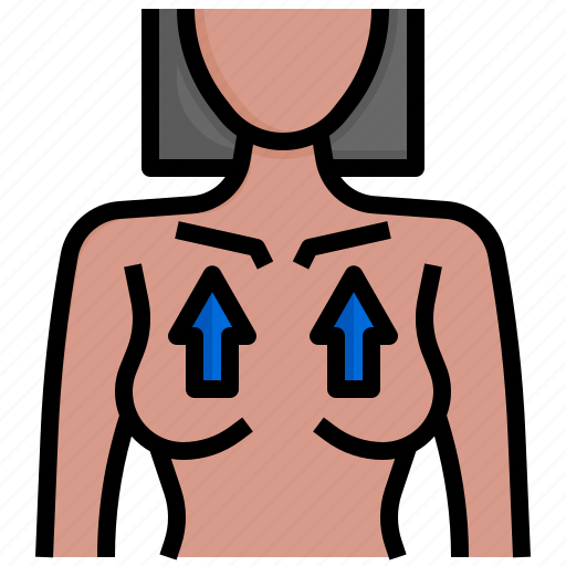 Breast1, reconstruction, plastic, surgery, human, body, prosthesis icon - Download on Iconfinder