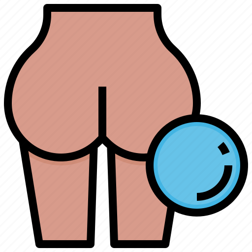 Butt2, gluteus, intervention, body, part, plastic, surgery icon - Download on Iconfinder