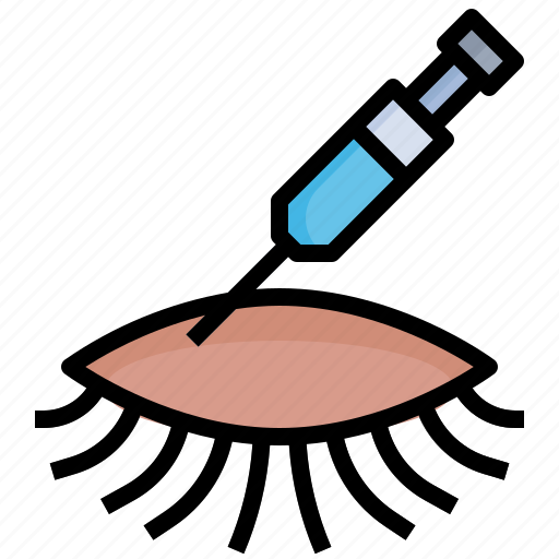 Eye1, beauty, surgery, healthcare, and, medical, inject icon - Download on Iconfinder