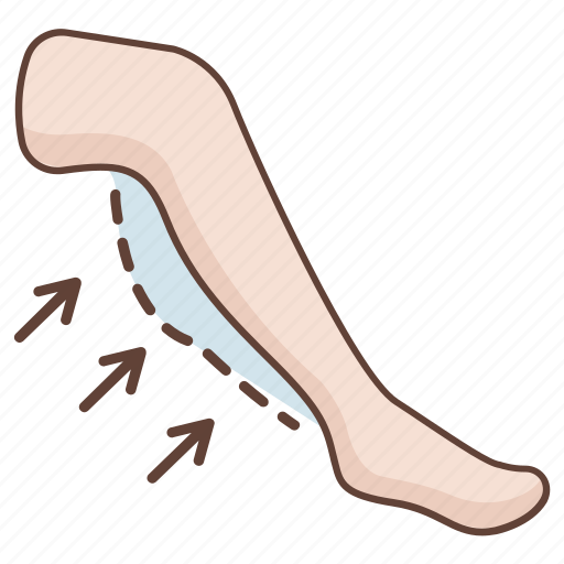 Calf, cosmetic, fat, leg, liposuction, reduction, surgery icon - Download on Iconfinder