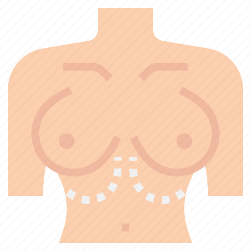 Breast, reconstruction, aesthetics, implant, plastic, surgery icon - Download on Iconfinder