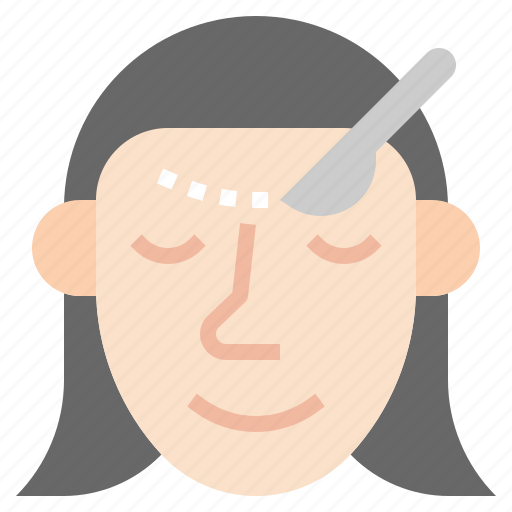 Forehead, aesthetics, botox, plastic, surgery, healthcare icon - Download on Iconfinder
