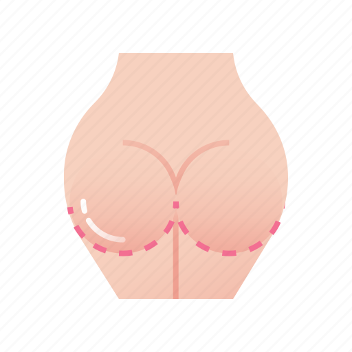 Augmentation, butt, buttock augmentation, buttocks, gluteoplasty, lift, surgery icon - Download on Iconfinder