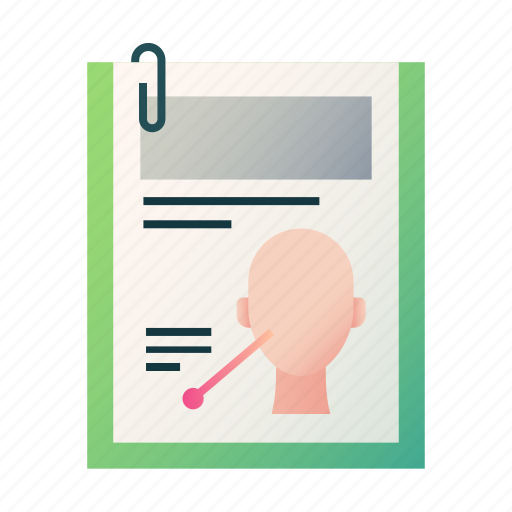 Analysis, facial, health, history, medical, patient information, record icon - Download on Iconfinder