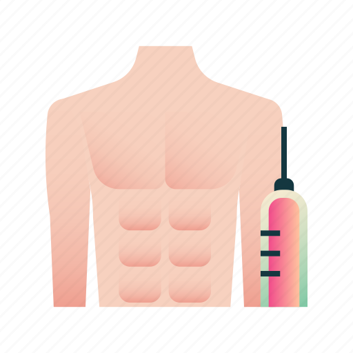Abs, bodybuilder, inject, injection, six pack, six pack injection, steroids icon - Download on Iconfinder