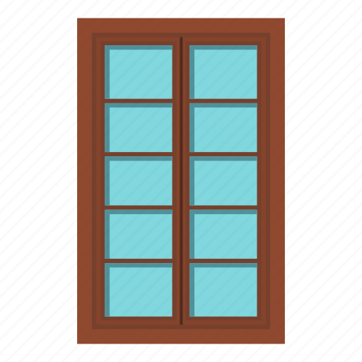 Brown, frame, home, house, lattice, rectangle, window icon - Download on Iconfinder