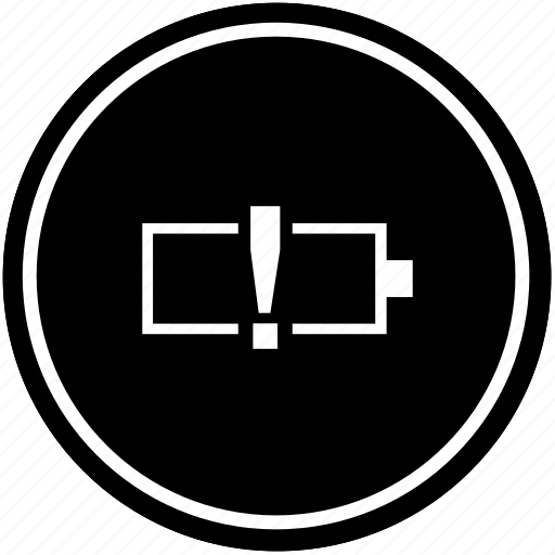 Battery, level, low, mobile, phone, warning icon - Download on Iconfinder