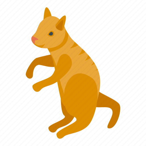 Red, hair, playful, cat, isometric icon - Download on Iconfinder