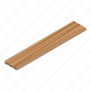 plywood, plank, isometric