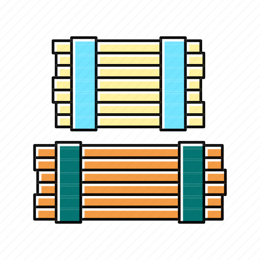 Wooden, plank, warehouse, production, industry, storage icon - Download on Iconfinder