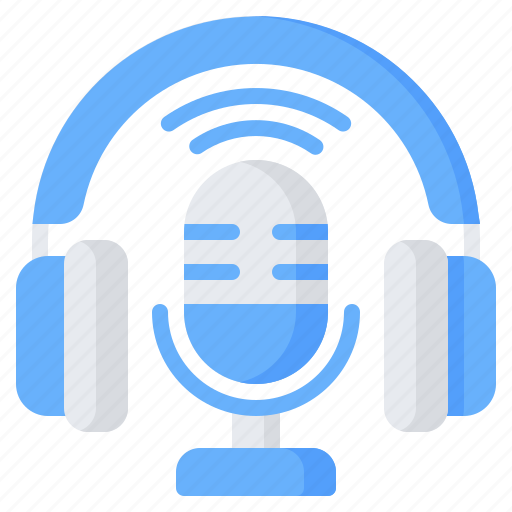 Audio, microphone, broadcast, music, podcast, headphones, radio icon - Download on Iconfinder
