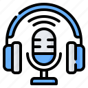 headphones, microphone, podcast, radio, audio, broadcast, music