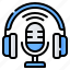 headphones, microphone, podcast, radio, audio, broadcast, music 