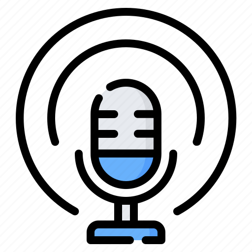 Transmission, signal, microphone, podcast, broadcast, broadcasting, radio icon - Download on Iconfinder