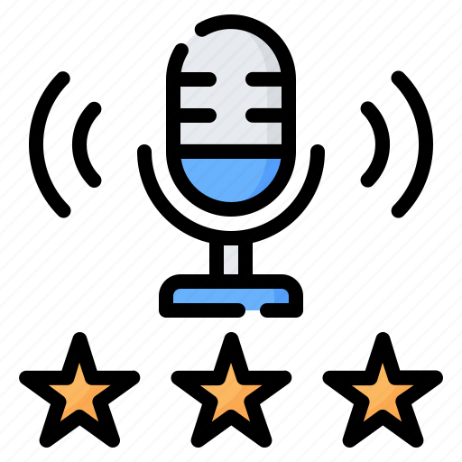 Favorite, rating, microphone, podcast, star, audio, radio icon - Download on Iconfinder