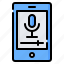 smartphone, microphone, voice, podcast, record, recording, media player 