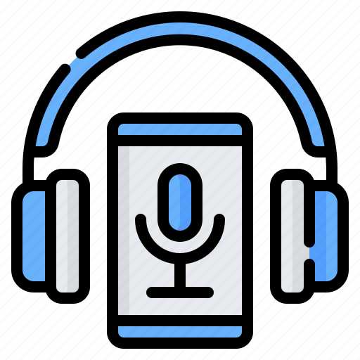 Headphones, smartphone, audio, podcast, earphones, music, listening icon - Download on Iconfinder