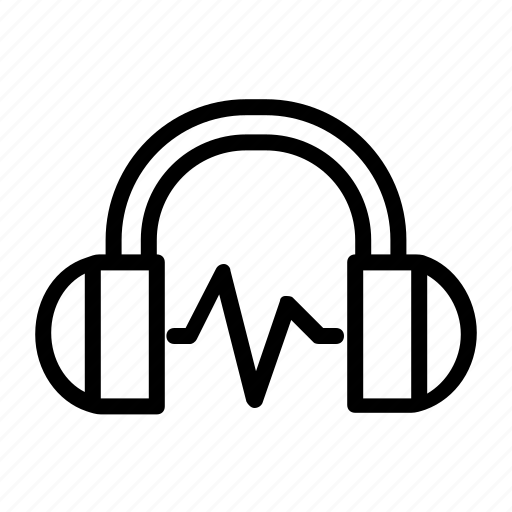 Headphone, headset, headphones, music, audio, sound, audio wave icon - Download on Iconfinder