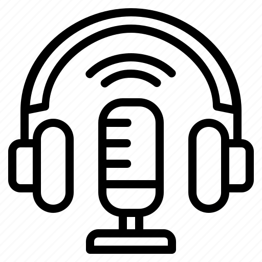Communications, headphone, podcast, microphone, music, radio icon - Download on Iconfinder