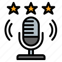 rating, audio, microphone, podcast, favorite, star, radio