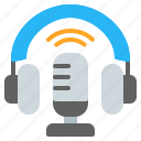 communications, headphone, podcast, microphone, broadcast, music, radio