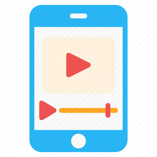 Play, podcast, video, music, video player, live, smartphone icon - Download on Iconfinder