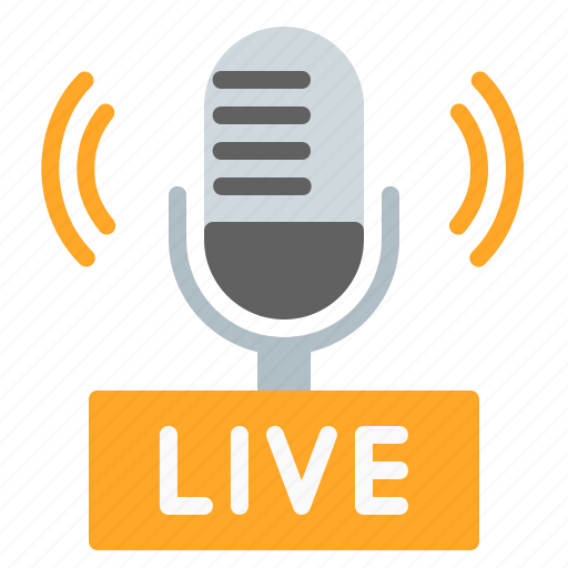 Live, broadcast, podcast, broadcasting, streaming, radio, microphone icon - Download on Iconfinder