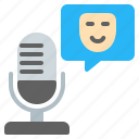 humor, audio, microphone, bubble chat, podcast, mask, comedy