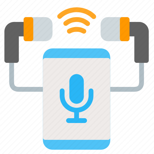 Listening, podcast, headphones, audio, communications, earphones, smartphone icon - Download on Iconfinder