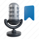 podcast, bookmark, audio, mic, microphone, sound, save