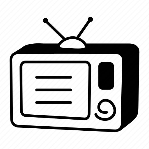 Old television, television, old tv, tv antenna, television broadcasting icon - Download on Iconfinder