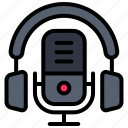 broadcast, podcast, podcasting, radio, live, stream, microphone, headphone