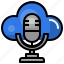 cloud, podcast, online, wifi, radio 