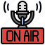 on, air, music, multimedia, broadcast, broadcasting, podcast 