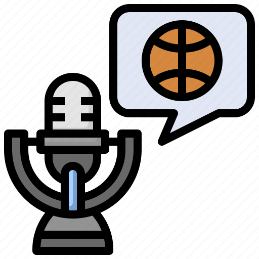 Sport, podcast, bubble, chat, sports, competition, basketball icon - Download on Iconfinder