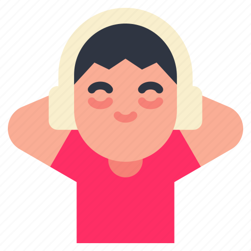 Listening, man, headphone, podcast, audio, radio, music icon - Download on Iconfinder