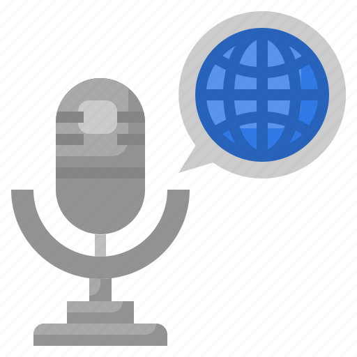 Earth, podcast, radio, music, headphones icon - Download on Iconfinder