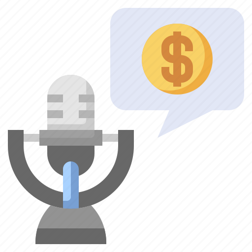 Finance, monetize, earning, bubble, chat, business, podcast icon - Download on Iconfinder